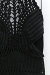 SWAYING/KNIT Crochet Backless Dress SW22SSL38 Black